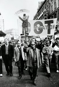 Fagforeningsmarsj, Paris, 1968. av Unbekannt