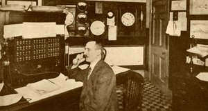 Traffic Controllers Office, London Underground Railways, 1930. av Unbekannt