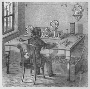 Sender en melding, 1894 av Unbekannt
