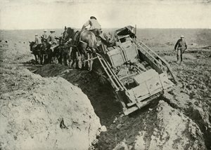 Transportvansker ved fronten, 1919. av Unbekannt