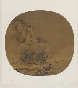 Reisende i Snowy Mountains, 1100-1200-tallet. av Unbekannt