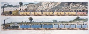 "Reise på Liverpool og Manchester Railway" av Unbekannt
