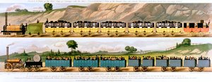 Reiser på Liverpool og Manchester Railway, 1831 av Unbekannt