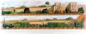 Reiser på Liverpool og Manchester Railway, 1831 av Unbekannt