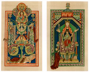 Treet til Isai og Jomfru og Barn på tronen, c1130-1140 av Unbekannt