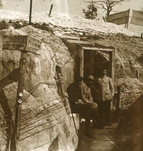 Trenches, Champagne, Nord-Frankrike, c1914-c1918 av Unbekannt