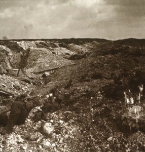 Trenches, Somme, Nord-Frankrike, c1914-c1918 av Unbekannt