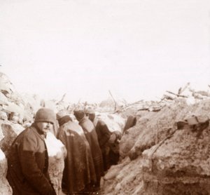 Trenches, Tahure, Nord-Frankrike, c1914-c1918 av Unbekannt
