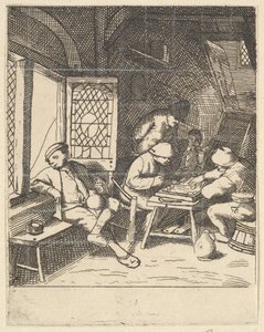 Tric Trac-spillere, 1610-85. av Unbekannt