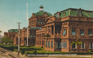 Trinidad, regjeringens hovedkvarter. Det røde huset, tidlig på 1900-tallet. av Unbekannt