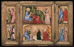 Triptych med tilbedelsen av magiene av Unbekannt Unbekannt