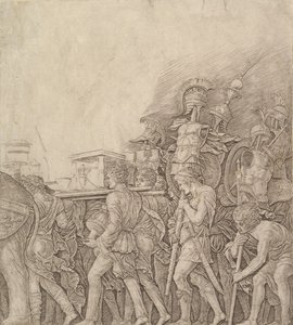 Triumf av Cæsar: Soldater som bærer trofeer, ca. 1490. av Unbekannt