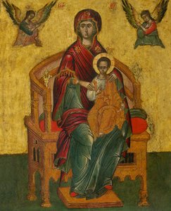Throne Virgin av Unbekannt
