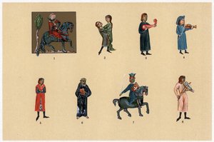 Trubadurer, 1200-1300-tallet av Unbekannt