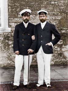 Tsar Nicholas II av Russland og kong George V av Storbritannia av Unbekannt