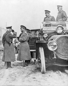 Tsar Nicholas II besøker den russiske fronten, mai 1915 av Unbekannt