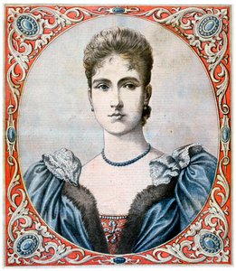 Tsarina Alexandra, keiserinnekonsort av Russland, 1894 av Unbekannt