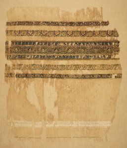 Turban eller sjalavslutning med tiraz og gull, 1094. av Unbekannt