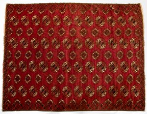 Turkmensk hovedteppe, 1870-tallet. av Unbekannt