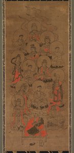 Tolv Buddhaer og Kobo Daishi Jusanbutsu, slutten av 1600-tallet. av Unbekannt