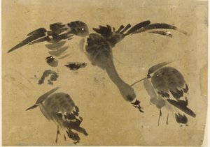 To hegre og en gås, Edo-periode, 1573-1615. av Unbekannt