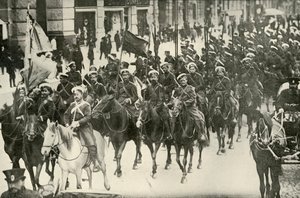 Typer av det russiske kavaleriet, 1919. av Unbekannt