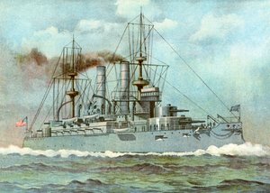 USS Kearsarge, amerikansk slagskip, 1898 av Unbekannt