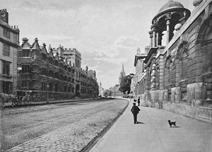 University College fra High Street, Oxford, c1896 av Unbekannt