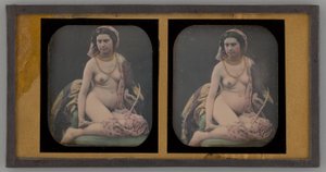 Uten tittel Portrait of a Naken Woman, 1855. av Unbekannt