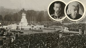 Avduking av Victoria Memorial, London, 16. mai 1911. av Unbekannt