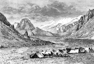 Øvre Kara-Kash-dalen, ca 1890 av Unbekannt