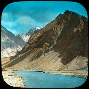 Øvre løp av Indus-elven, Kashmir, India, slutten av 1800- eller begynnelsen av 1900-tallet av Unbekannt