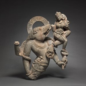 Vahara, villsvin inkarnasjon av Vishnu, 700-800-tallet. av Unbekannt