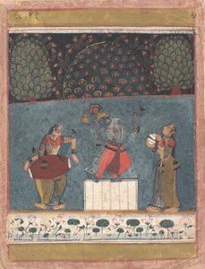 Vasant Ragini: Folio fra en ragamala-serie Garland of Musical Modes, ca. 1630-40. av Unbekannt