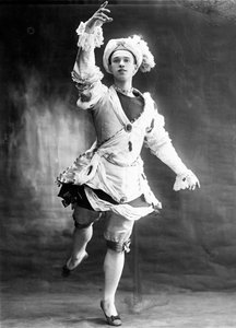Vaslav Nijinsky , russisk ballettdanser, 1909 av Unbekannt