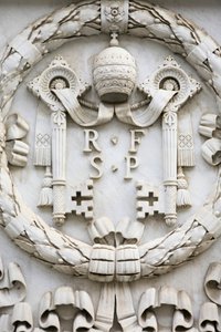 Vatikanets våpenskjold, Roma, Italia av Unbekannt