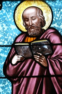 Vault de Lugny kirke. Glassmaleri vindu. Simon ildsjelen. Frankrike av Unbekannt