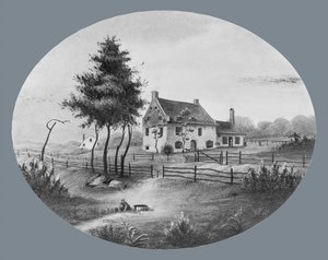 Vechte House i Gowannus, Brooklyn, New York, 1865. av Unbekannt
