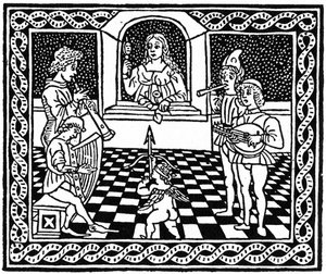 Venezianischer Holzschnitt von Unbekannt