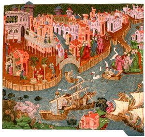 Venezia i 1338, 1892 av Unbekannt