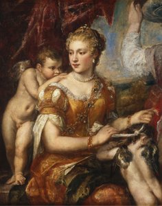 Venus Amor for bind for øynene, ca. 15661570 eller ca. 15761580. av Unbekannt