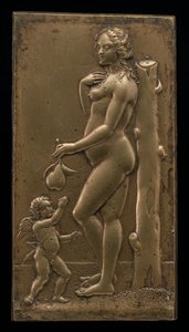 Venus og Amor, midten av 1500-tallet. av Unbekannt