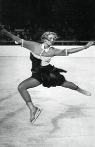Vera Hrubá, tsjekkisk kunstløper, olympiske vinterleker, Garmisch-Partenkirchen, Tyskland, 1936 av Unbekannt
