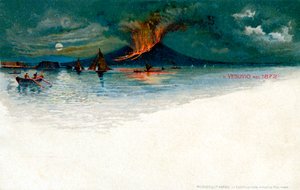 Vesuv i 1872 av Unbekannt