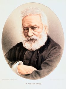 Victor Hugo, fransk poet, dramatiker og romanforfatter, ca 1880 av Unbekannt