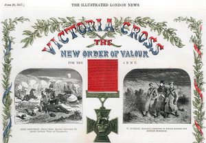 Victoria Cross, britisk pris for tapperhet, 1857 av Unbekannt