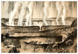 Victoria Falls of the Zambesi, 1883 av Unbekannt
