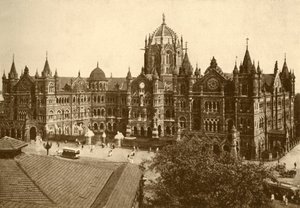 Victoria Station, Bombay, 1930. av Unbekannt