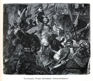 Seierrike tyrkere på vei inn i Konstantinopel, 1882 av Unbekannt