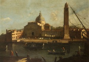 Utsikt over Venezia - Kirken Il Redentore, 1700-1800. av Unbekannt